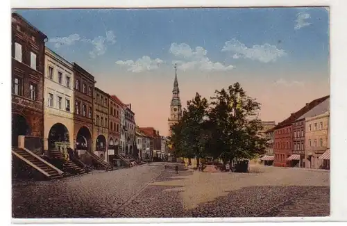 53708 Ak Bolkenhain in Schlesien Marktplatz mit den Oberlauben 1914