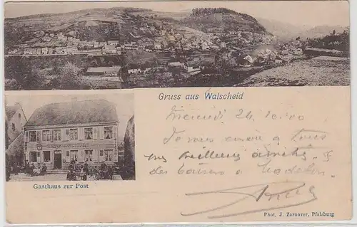 52701 Ak Gruß aus Walscheid in Lothringen Gasthaus zur Post 1900