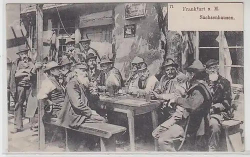 53685 Ak Frankfurt am Main Sachsenhausen Biertable vers 1910