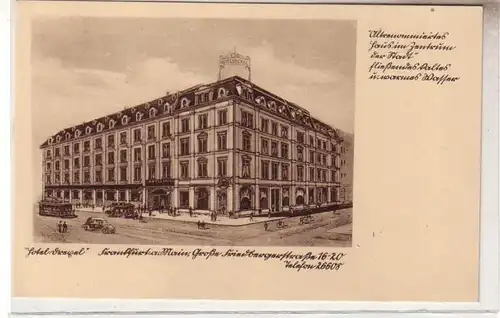 53671 Ak Frankfurt am Main "Hotel Drexel" grande Friedbergerstraße vers 1930