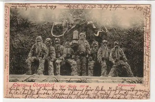 53658 Ak Salutation de Oberstdorf im Bayr. Allgäu Wildemännle 1903