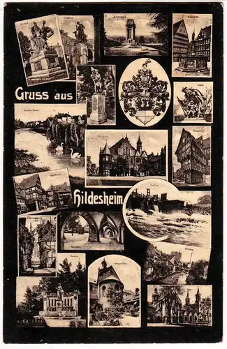 53650 Multi-image Ak Salutation de Hildesheim Vues de la ville 1934