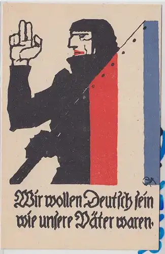 53639 Propaganda Ak Schleswig Erinnerung an die Abstimmung am 14. März 1920
