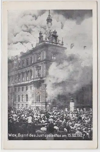 53615 Foto Ak Wien Brand des Justizpalast 1927