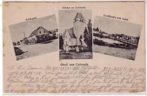 53606 Mehrbild Ak Gruß aus Colmnitz Bäckerei usw. um 1915