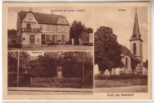 53587 Mehrbild Ak Gruß aus Beiersdorf Gasthaus usw. um 1920