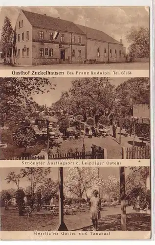 53589 Mehrbild Ak Gasthof Zuckelhausen bei Leipzig 1934