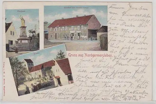 53549 Mehrbild Ak Gruß aus Nordgermersleben 1901
