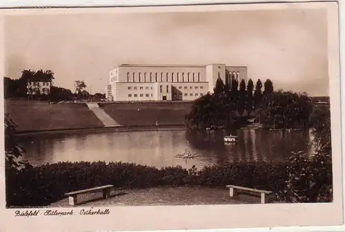53531 Ak Bielefeld Park und Oetkerhalle 1938