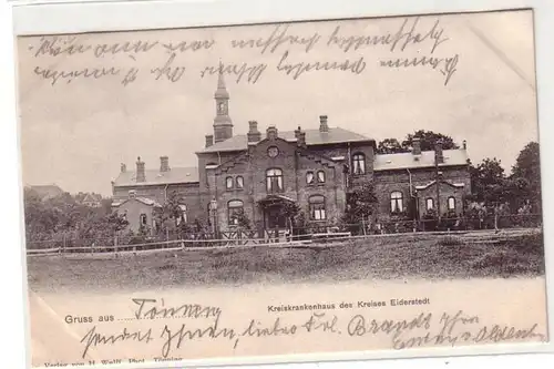 5312 Ak Salutation de Tönning Kreishospital du Kreis Eiderstedt 1903