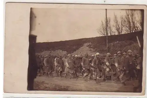 53498 Photo Ak prisonniers de guerre français vers 1915