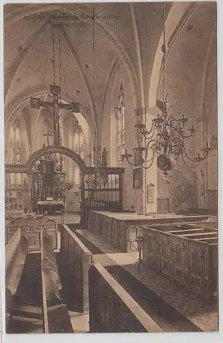 53484 Ak Quakenbrück Inneres der St. Sylvesterkirche 1918