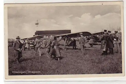 53465 Ak Vlissingen Aérodrome avec avions 1935