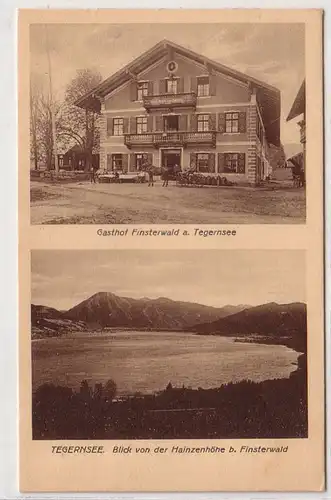 53458 Multiages Ak Gasthof Finsterwald am Tegernsee 1926