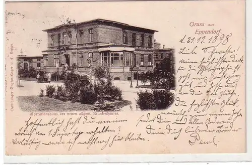 53424 Ak Salutation de la maison d'opération d 'Eppendorf du nouvel hôpital général 1898