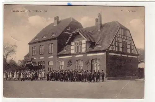 53408 Ak Salutation de Kaltenkirchen Ecole 1914