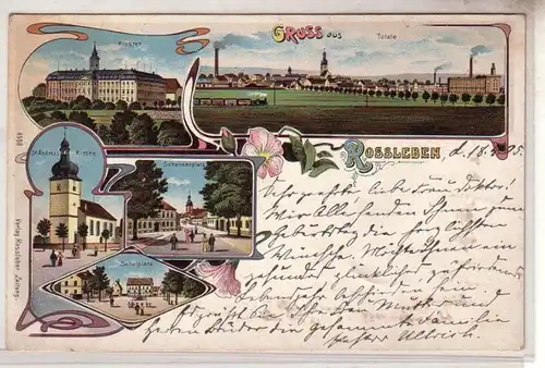 53366 Ak Lithographie Gruß aus Rossleben 1905