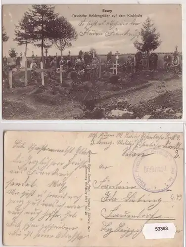53363 Poste de terrain chemin de fer Bataillon Ak Essey vers 1915