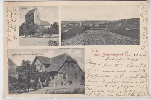 53317 Mehrbild Ak Gruß aus Schwanefeld Gasthof 1900