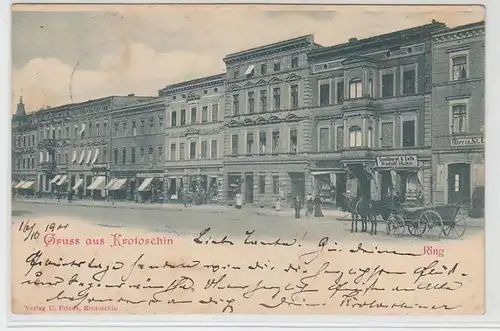 53316 Ak Salutation de la bague de Krotoshin avec des magasins 1900