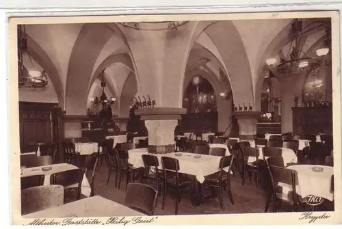 53289 Ak Düsseldorf ancien restaurant historique "Saint-Esprit" Krypta vers 1930