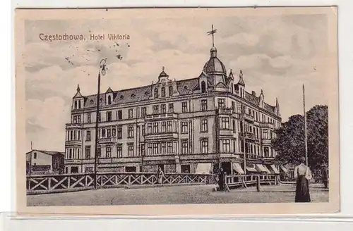 53272 Feldpost Ak Czestochowa Hotel Viktoria 1916