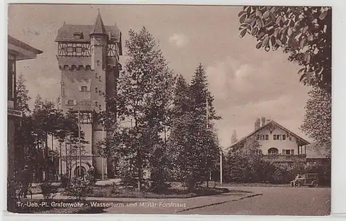 53218 Ak Truppenübungsplatz Grafenwöhr Wasserturm & Militär Forsthaus 1935