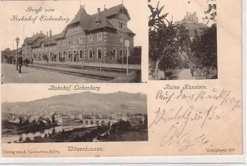 53187 Mehrbild Ak Gruß vom Bahnhof Eichenberg 1898