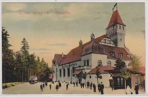 53185 Ak Reichenberg in B. Volksgarten 1911