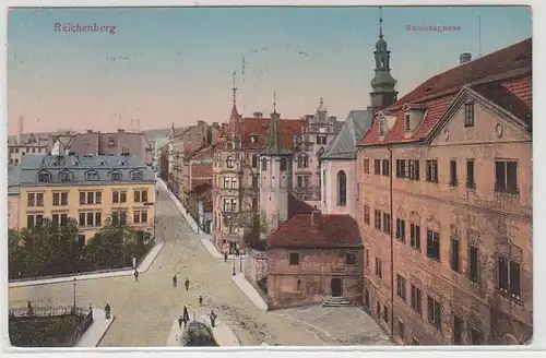 53184 Ak Reichenberg in B. Schlossgasse 1911