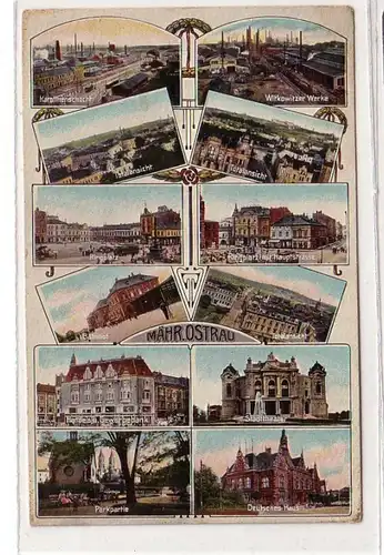 53182 Multi-image Ak Moravie. Ostrava Vues de la ville 1913