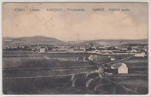 53176 Ak Kashau Vue totale, Kosice, Kassa vers 1920