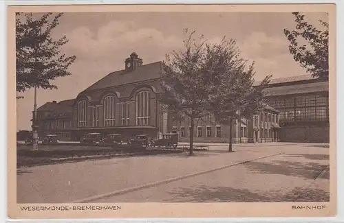 53109 Ak Wesermünde Bremerhaven Gare vers 1930