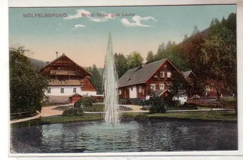 53008 Ak Wölfersgrund Prinzl. Hotel gute Laune 1908