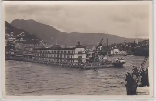 52991 Ak Bergen Norvège Port Vue 1937