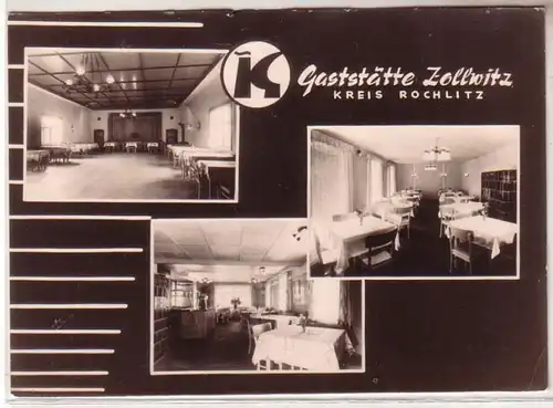 52963 Mehrbild Ak Gaststätte Zollwitz Kreis Rochlitz 1963