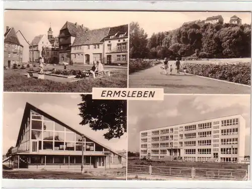 52961 Mehrbild Ak Ermsleben Kreis Aschersleben 1981