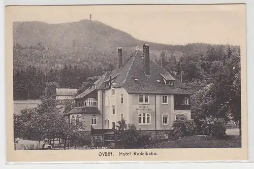 52922 Ak Oybin Hotel Rodelbahn um 1920