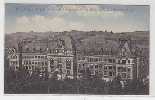 52858 Ak Annaberg im Erzgebirge königliches Lehrerseminar um 1910