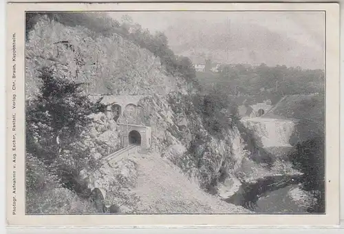 52847 Ak Rappentunnel et tunnel de hacken depuis la sortie est du tunnel souterrain de 1913