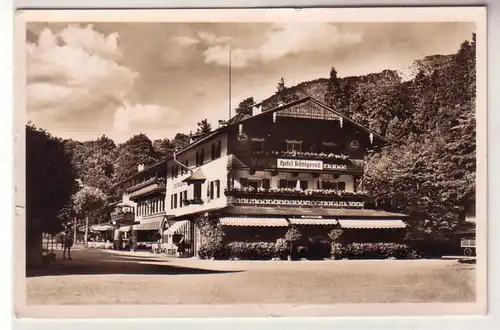 52821 Ak Königsee Oberbayern Hotel Keinseen 1937