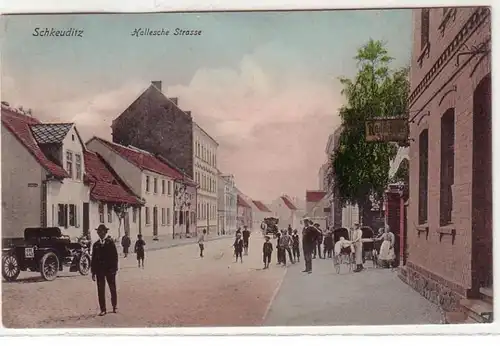 52811 Ak Schkeuditz Hallesche Strasse 1908