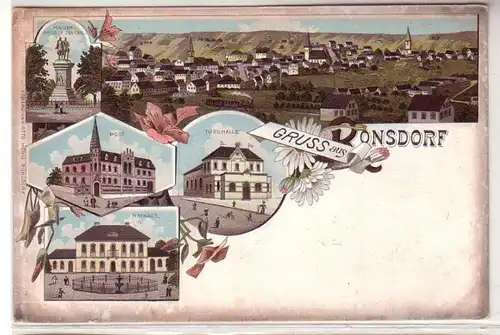 52765 Ak Lithographie Gruß aus Ronsdorf um 1900