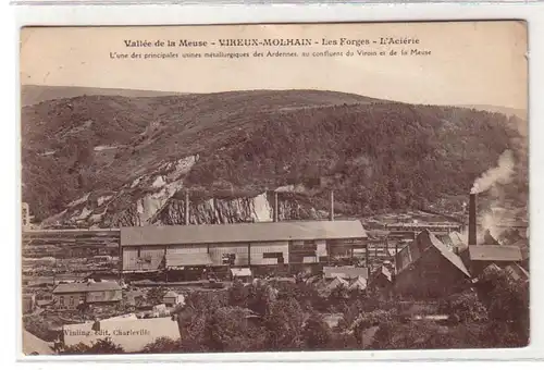52755 Feldpost Ak Valleé de la Meuse Vireux Molhain Fabrik 1914