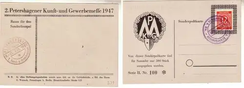 52749 Ak 2. Petershagener Kunst- und Gewerbemesse 1947