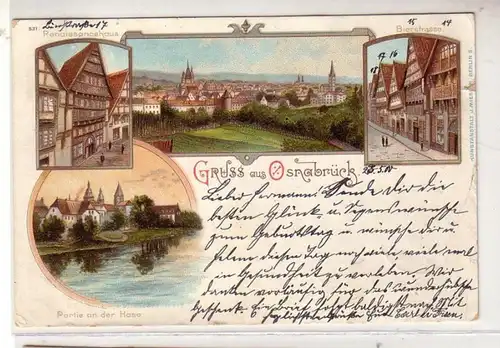 52725 Mehrbild Ak Gruß aus Osnabrück 1900