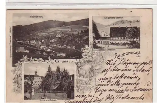 52723 Mehrbild Ak Gruß aus Rechenberg 1901