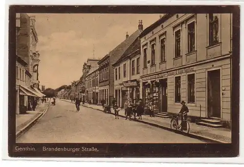 52698 Feldpost Ak Genthin Brandenburger Strasse 1916