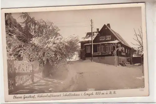 52654 Ak Schellerhau im Erzgebirge oberer Gasthof um 1940