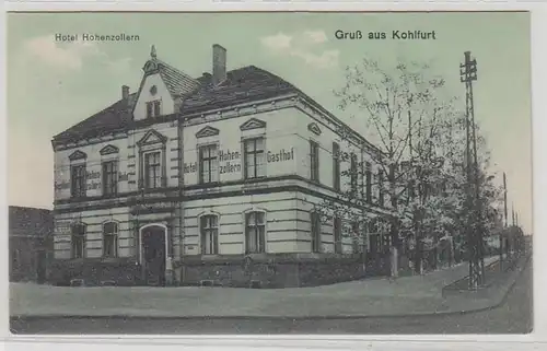 52642 Ak Gruß aus Kohlfurt Hotel Hohenzollern 1942